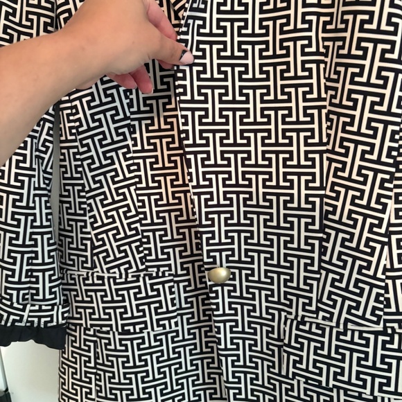 Black and white long suit jacket - Picture 3 of 5